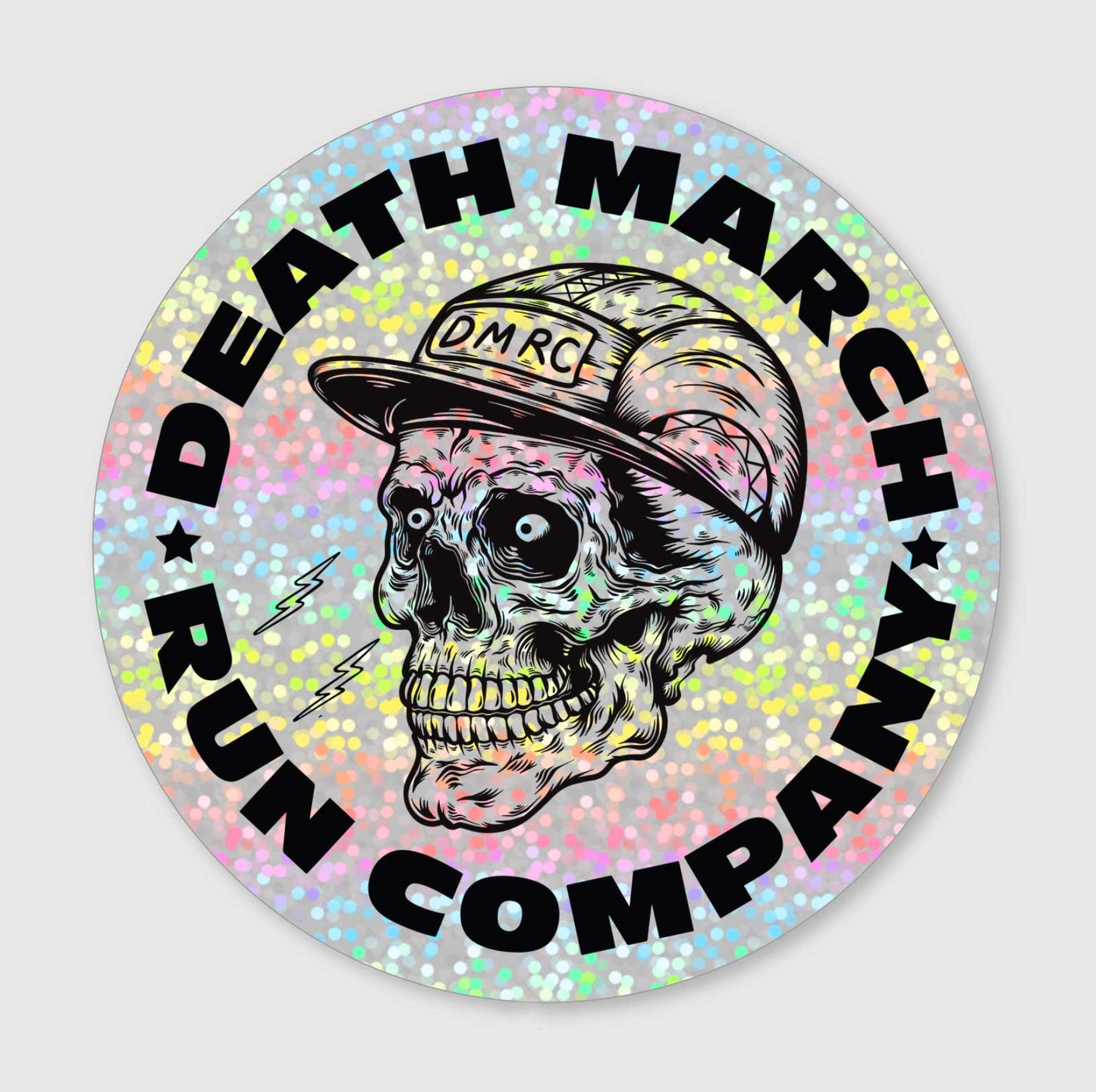 DMRC 5-Panel Logo Sticker - Glitter