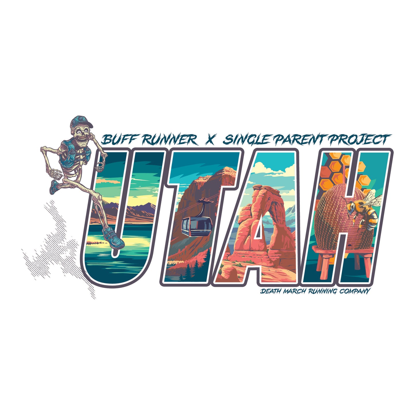 Buff Runner - Run Utah Tee (Limited Edition) - Sand
