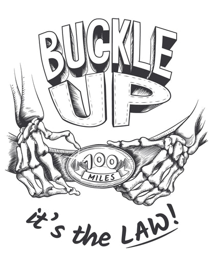 Buckle Up It's the Law - Light Heathered Grey