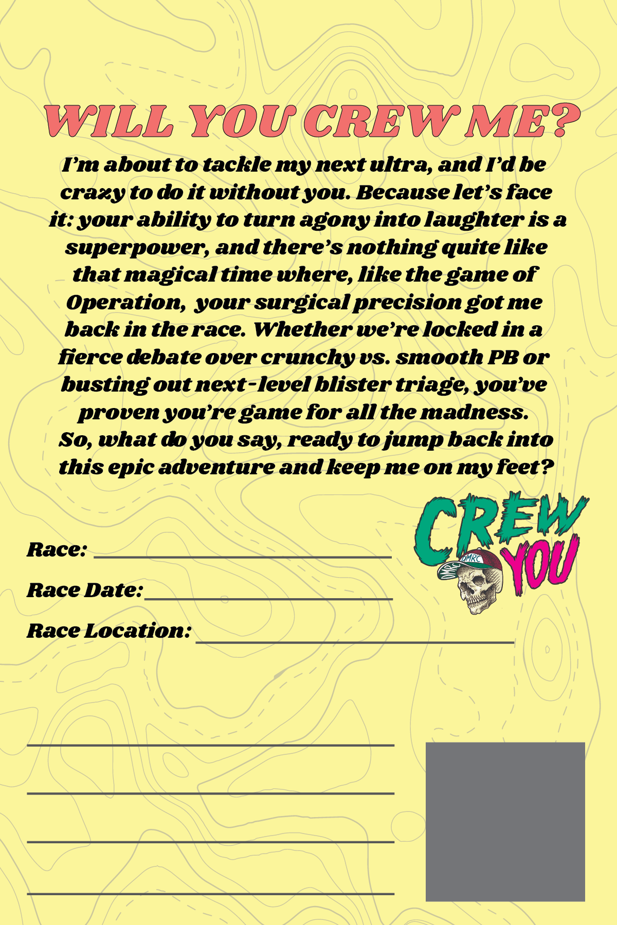 Recruit a Crew Postcard (mix pack) 4-Pack