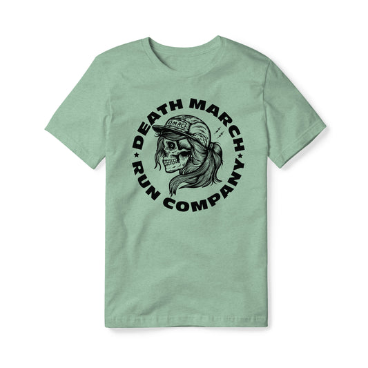 DMRC Women's B&W Logo Tee - Heathered Mint