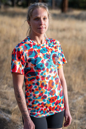 DMRC Performance Tech Tee - Neon Leopard