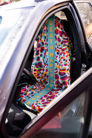 DMRC Car Seat Towel Cover - Neon Leopard