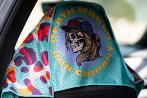 DMRC Car Seat Towel Cover - Neon Leopard