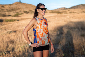 DMRC Men's Race Singlet - Orange Tie Dye