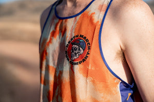 DMRC Men's Race Singlet - Orange Tie Dye