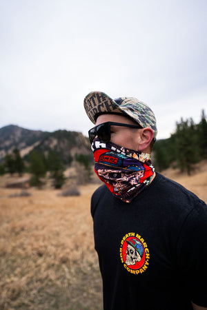 DMRC Summer Weight Neck Gaiter - Black Topo