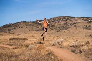 DMRC Men's Race Singlet - Orange Tie Dye