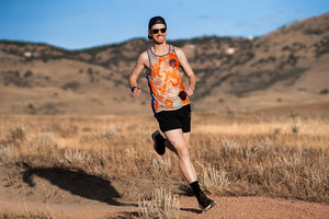 DMRC Men's Race Singlet - Orange Tie Dye