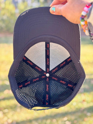 DMRC Logo Performance Snapback - Black Curved Bill