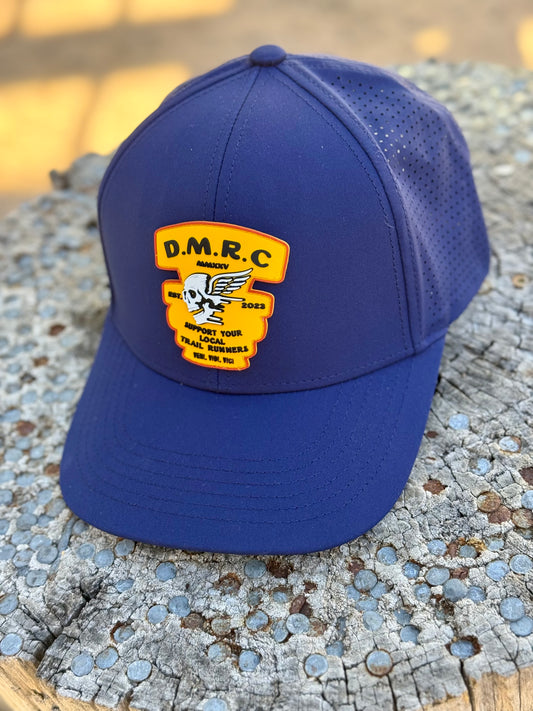 DMRC Support Your Local Trail Runner Performance Snapback - Navy Curved Bill