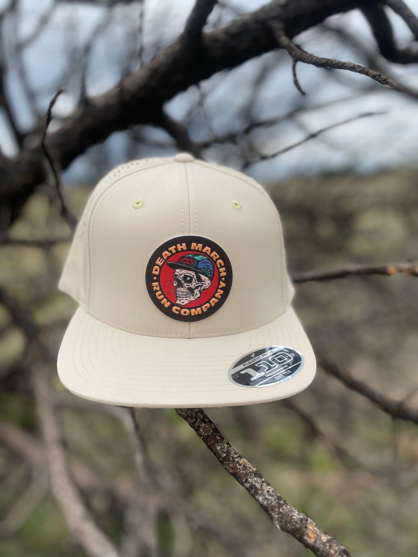 DMRC Logo Performance Hat - Desert Flat Brim