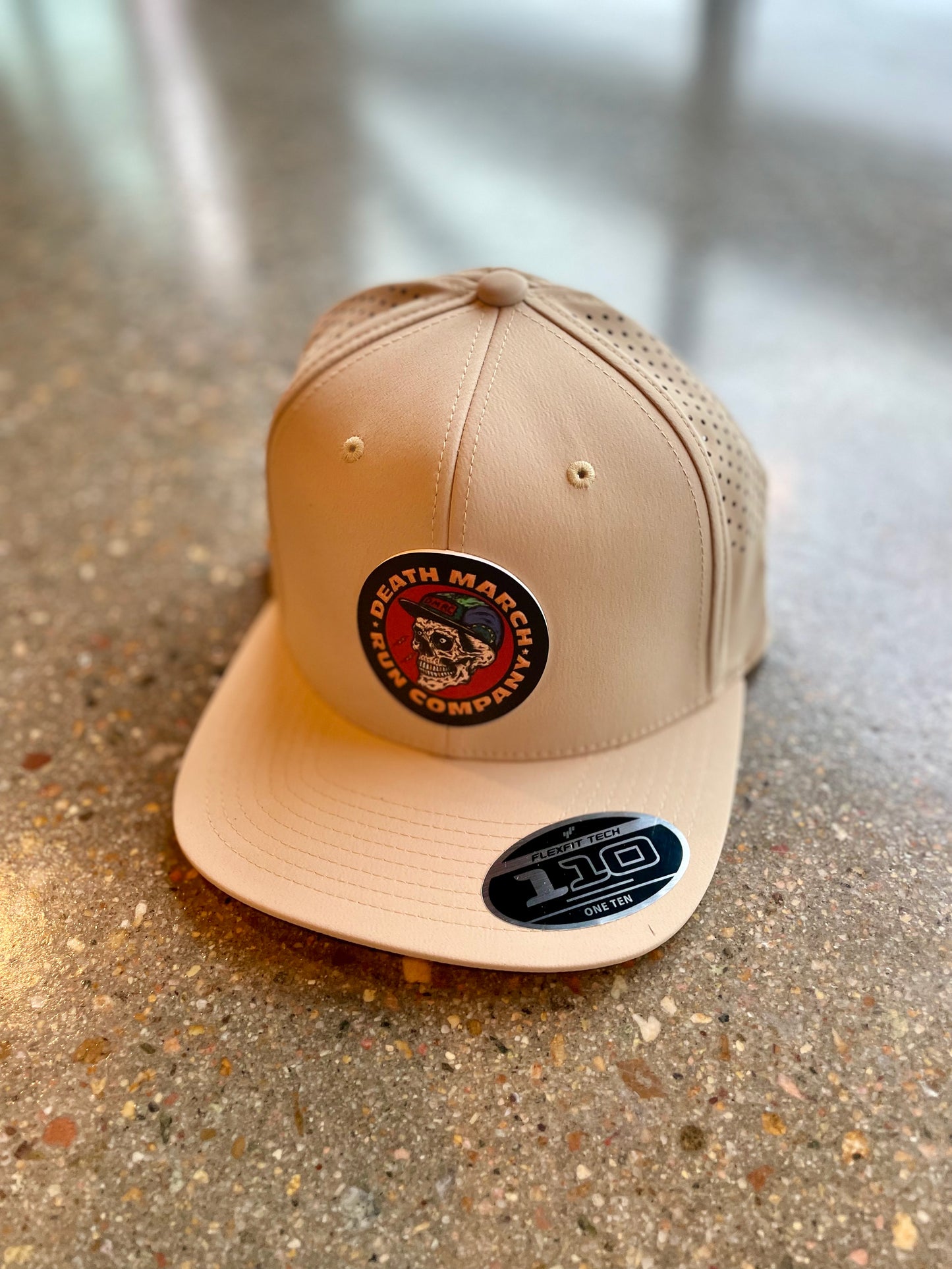 DMRC Logo Performance Hat - Desert Flat Brim