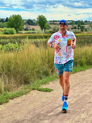 DMRC Performance Button Down - Neon Aztec