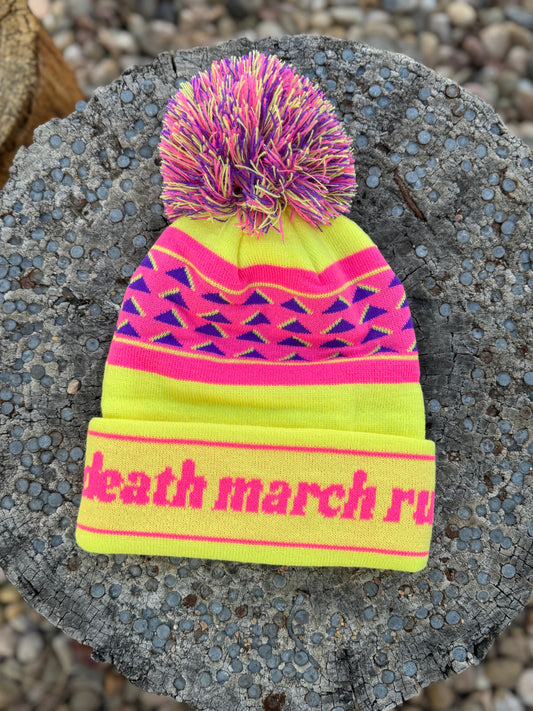 POM Run Beanie - DMRC Neon