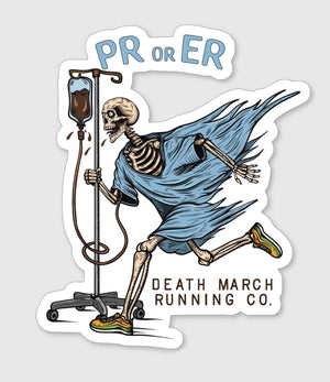 Pr Running Sticker PR or ER Sticker – Death March Running Company